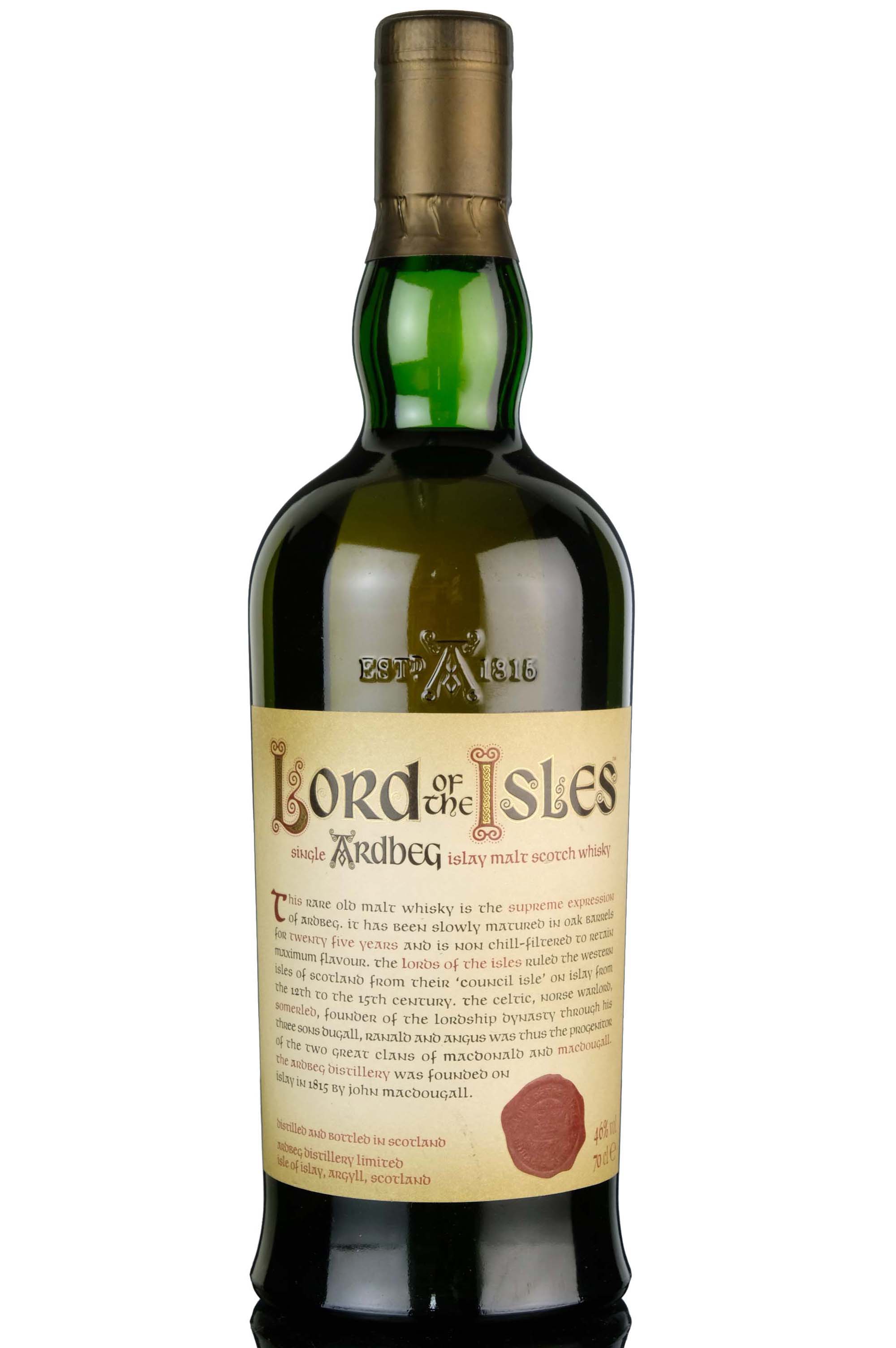 Ardbeg 25 Year Old - Lord Of The Isles - 2003 Release