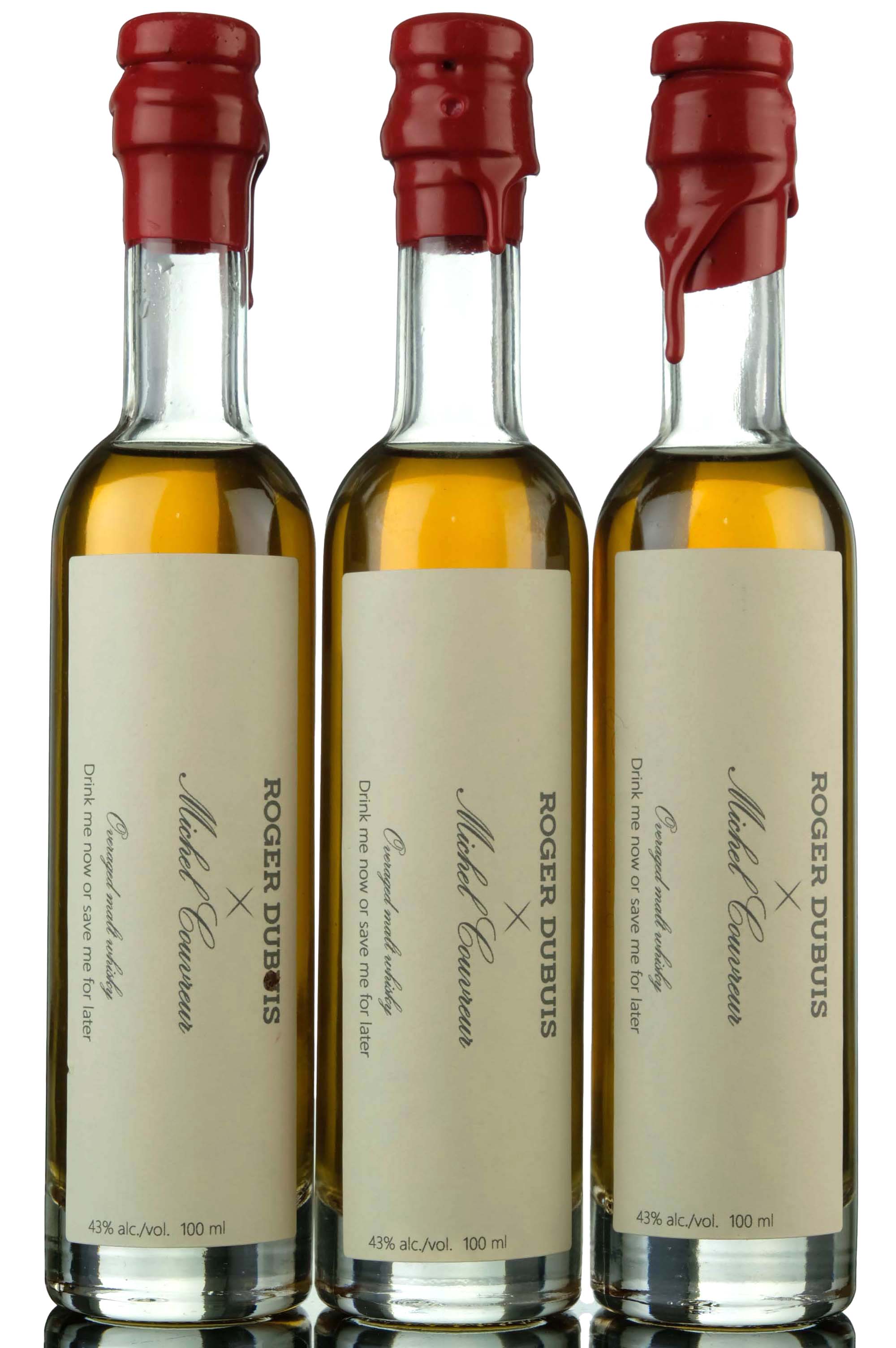 3 x Michel Couvreur Overaged French Malt Whisky - 10cl