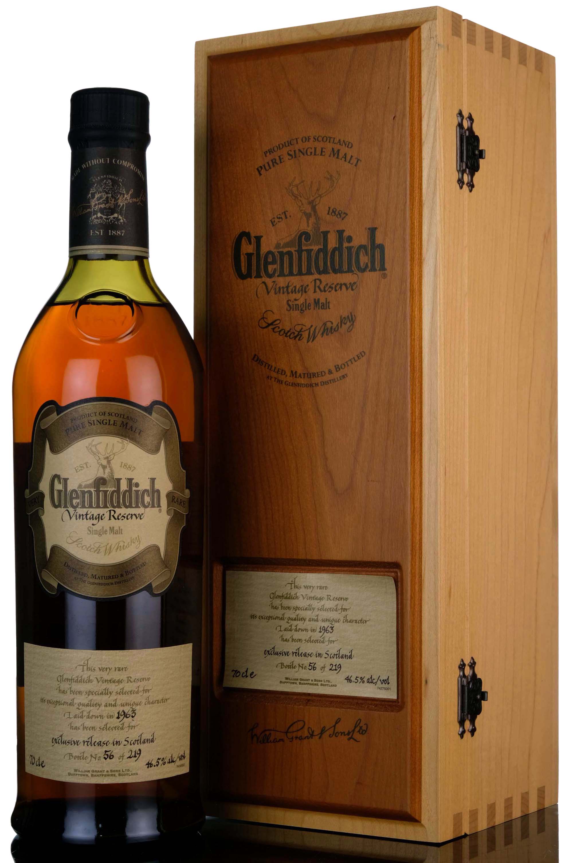 Glenfiddich 1963-2001 - 38 Year Old - Vintage Reserve - Single Cask 12730 - Scotland Exclu