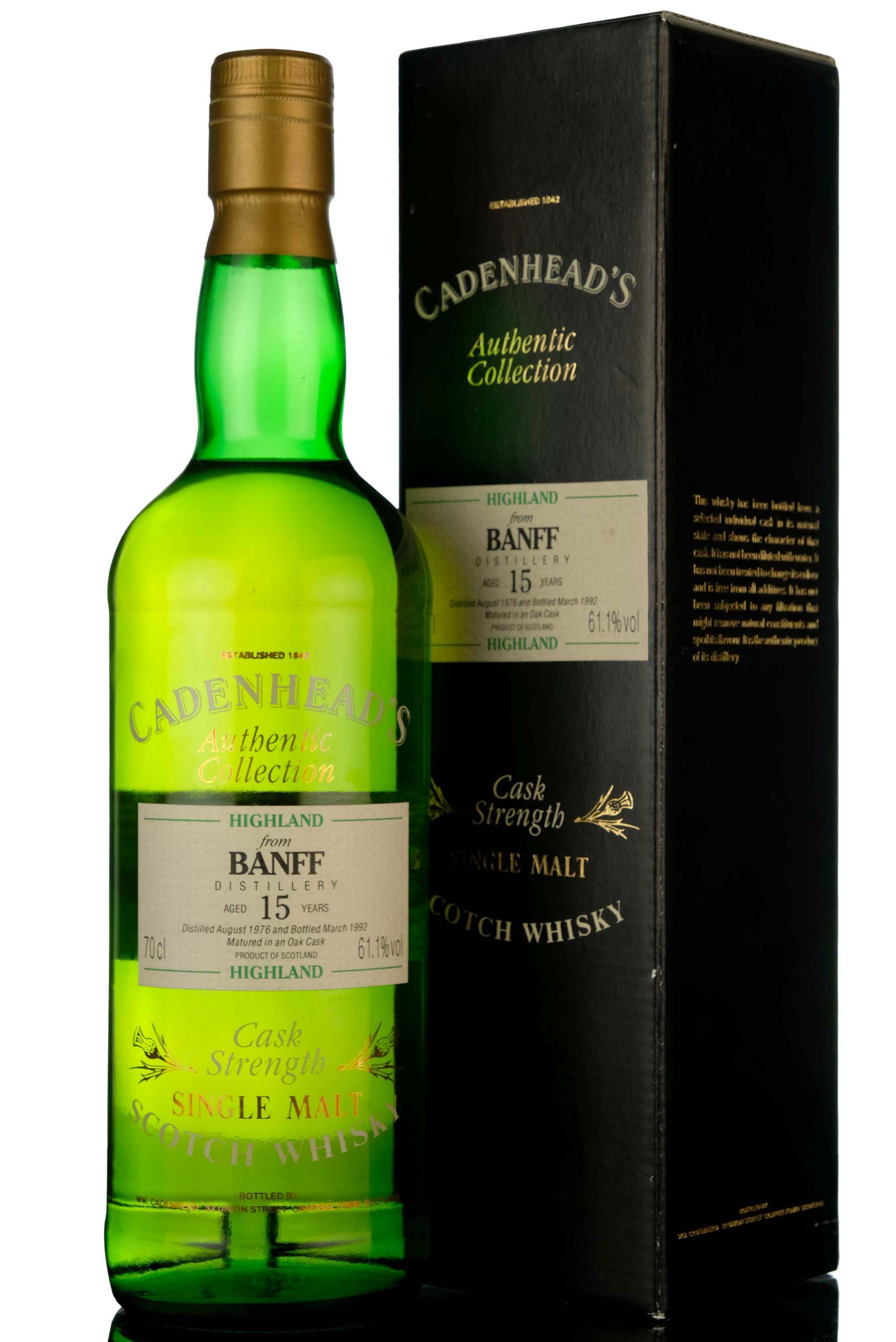 Banff 1976-1992 - 15 Year Old - Cadenheads Authentic Collection - Single Cask