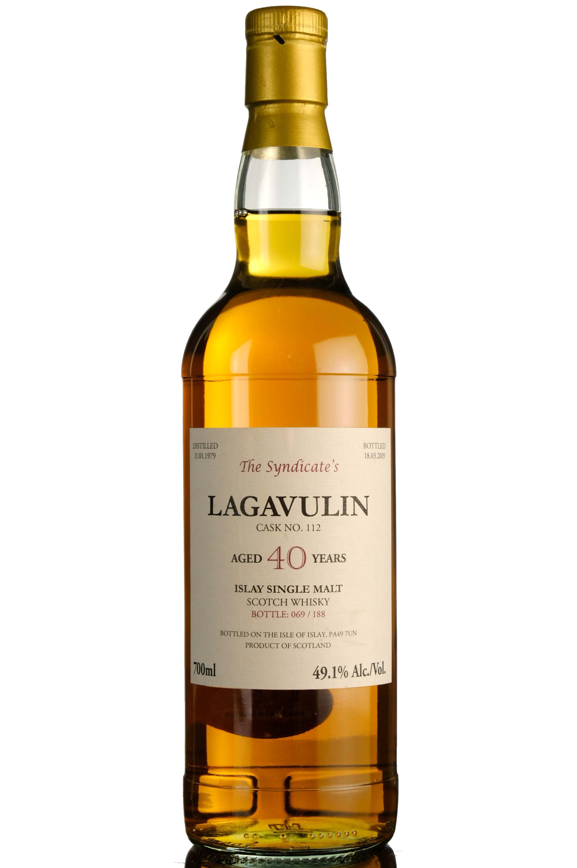 Lagavulin 1979-2019 - 40 Year Old - The Syndicates - Single Cask 112