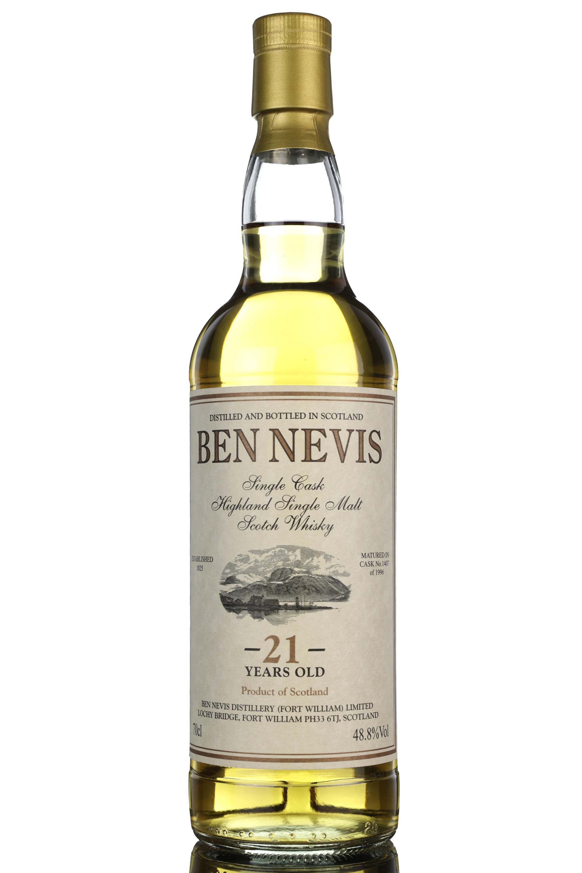 Ben Nevis 1996 - 21 Year Old - Private Cask - Single Cask 1407
