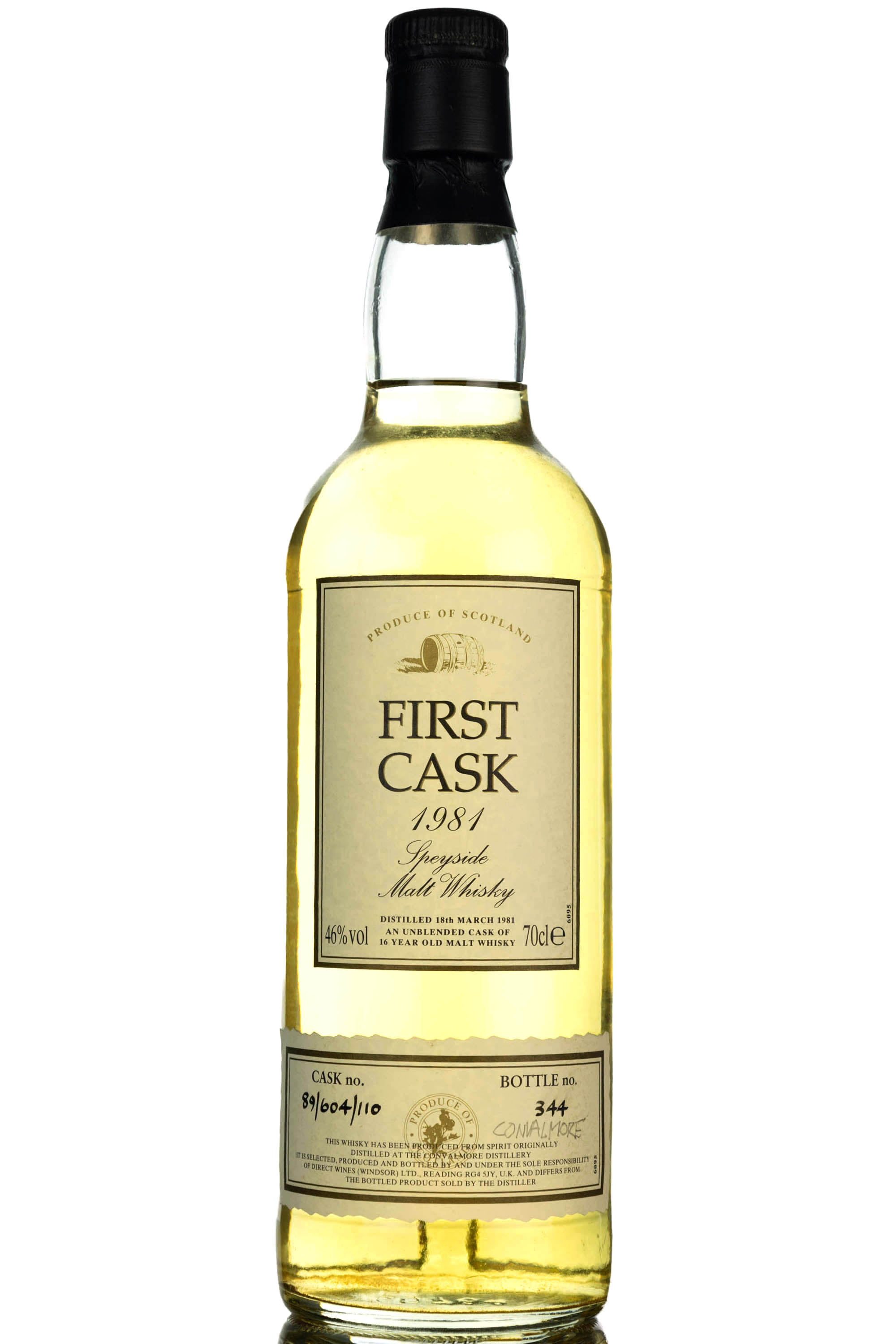 Convalmore 1981 - 16 Year Old - First Cask - Single Cask 89/604/110