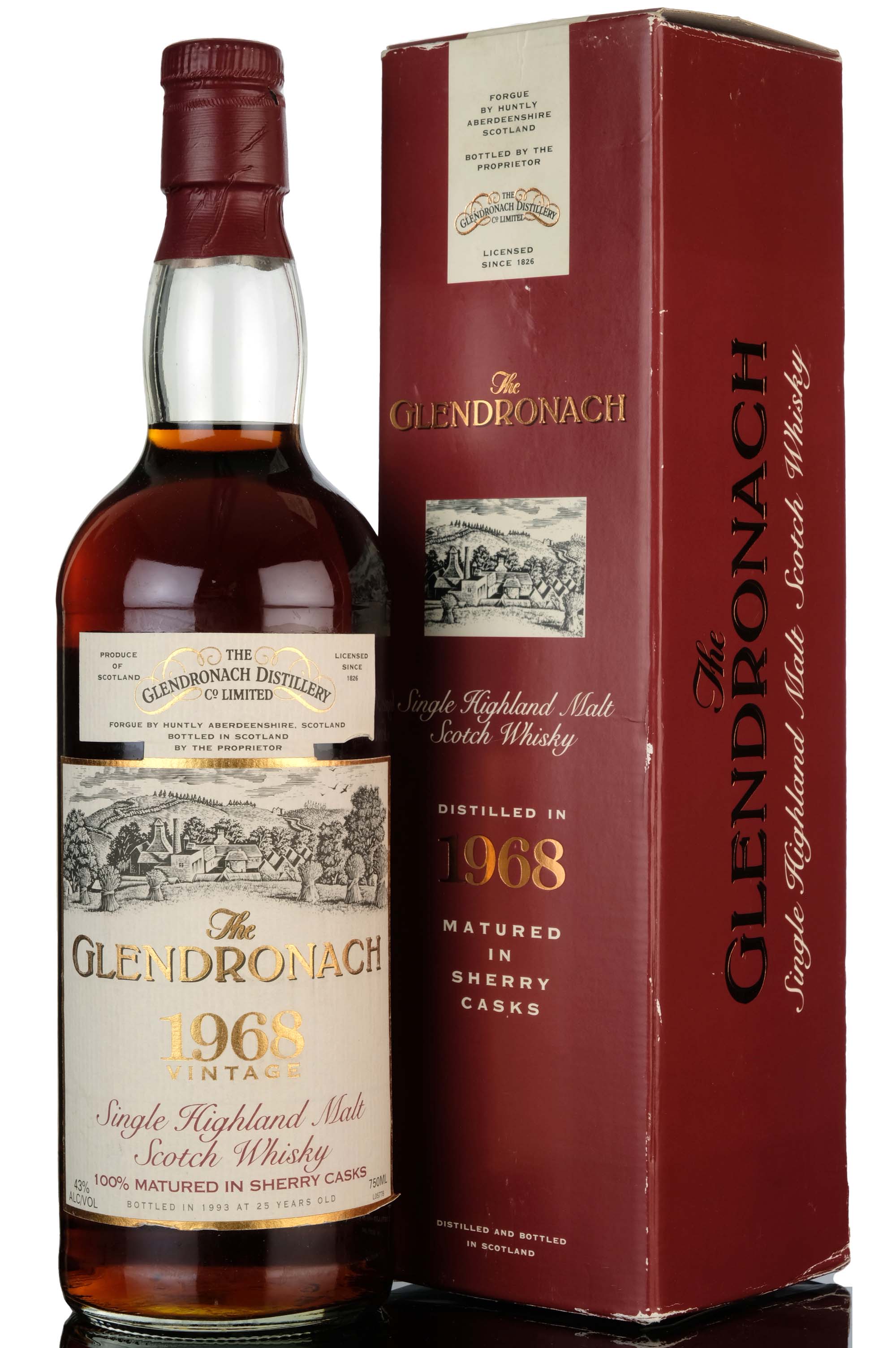 Glendronach 1968-1993 - 25 Year Old - US Import