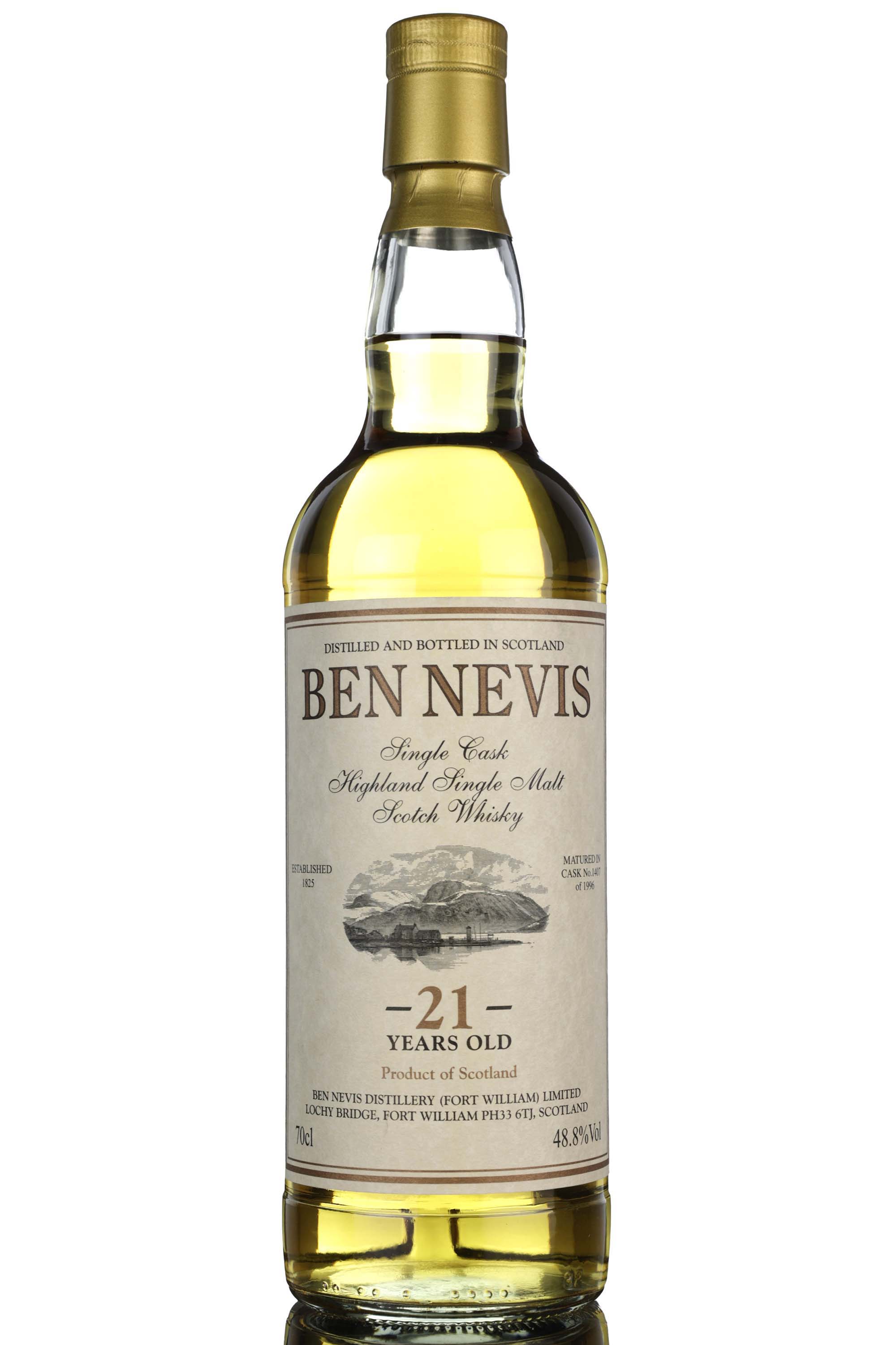 Ben Nevis 1996 - 21 Year Old - Private Cask - Single Cask 1407