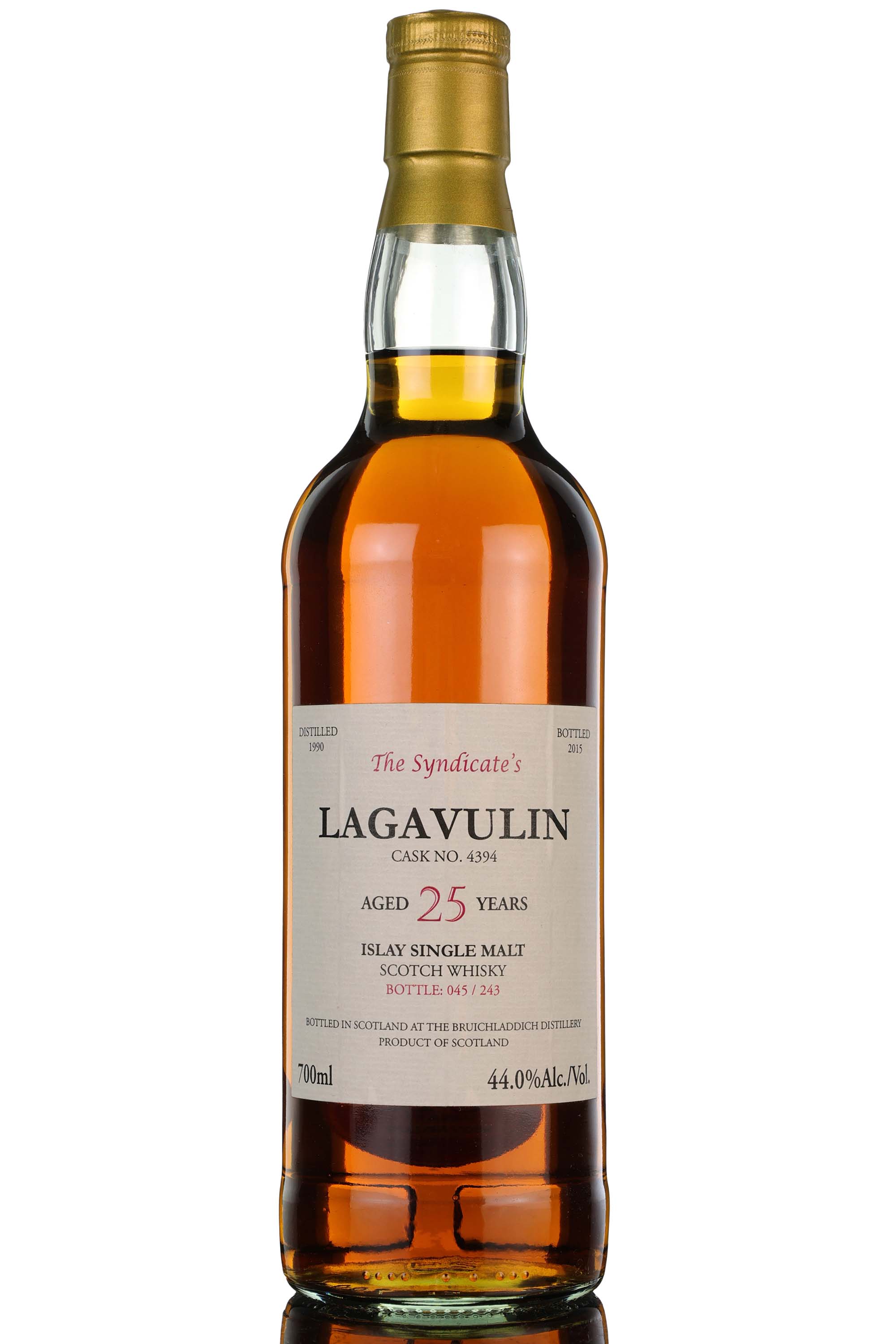 Lagavulin 1990-2015 - 25 Year Old - The Syndicates - Single Cask 4394