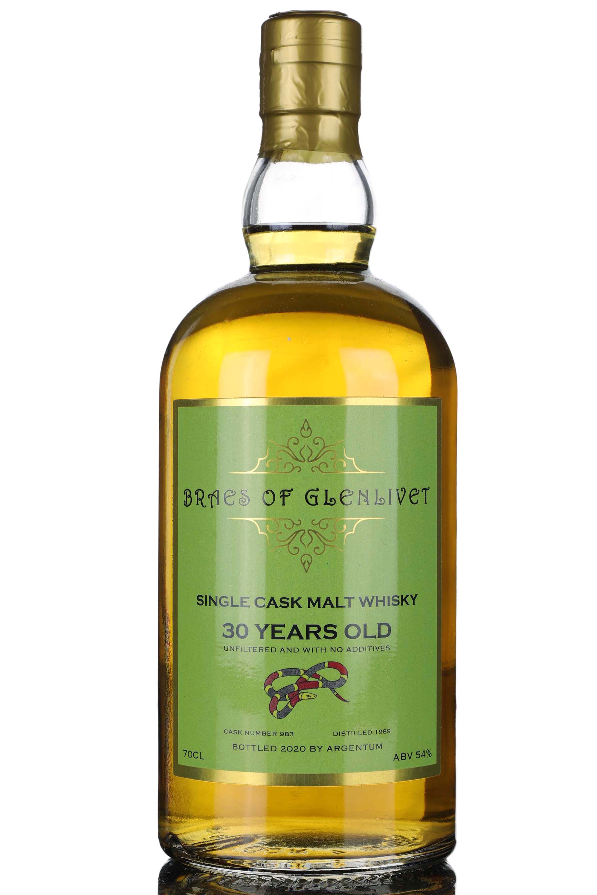 Braes Of Glenlivet 1989-2020 - 30 Year Old - Single Cask 983